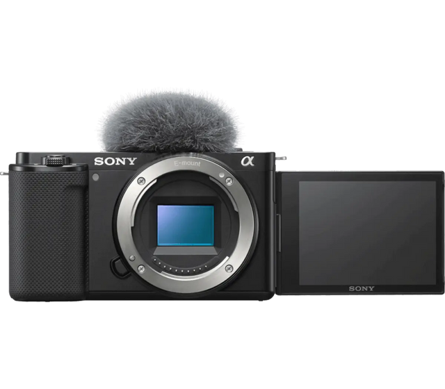 Sony Alpha ZV-E10 (ILCZVE10-B) APS-C Interchangeable Lens Vlog Camera with 24MP and 4K/30p - Image 1