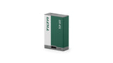 Tilta TLP-E17-FG 950mAh LP-E17 battery in Forest Green, angled view with the USB-C input port