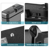 NEEWER BG-2F Battery Grip for Nikon D3100/D3200/D3300/D5300