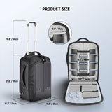 NEEWER 22"x14"x10” 2-in-1 Trolley Backpack