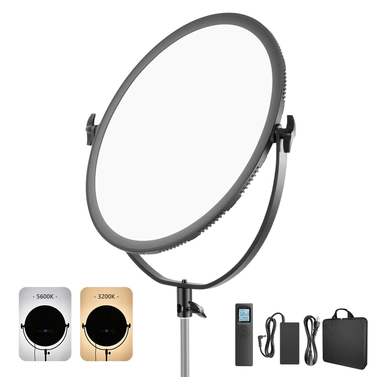 NEEWER NL-360ARC 18" 70W Ultra Thin Bi-Color Round LED Light