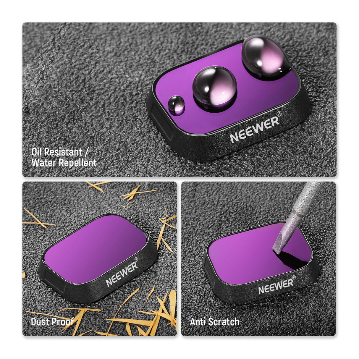 NEEWER Plastic ND Filter Set for DJI Mini 3/Mini 3 Pro