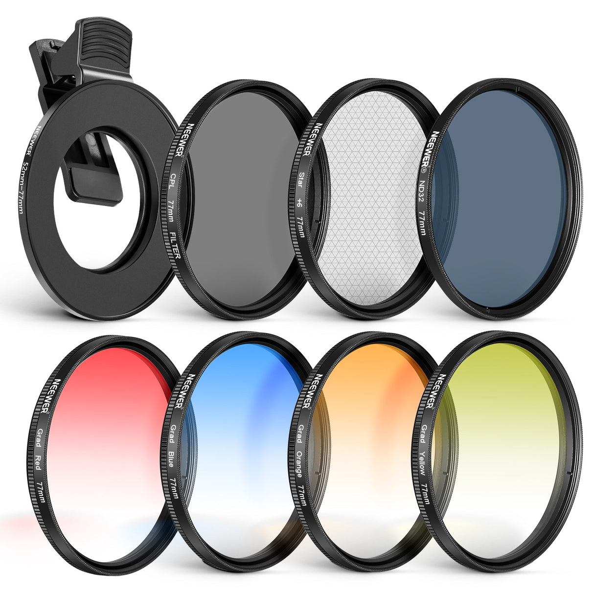 NEEWER Clip On Filters Kit for Phone & Camera