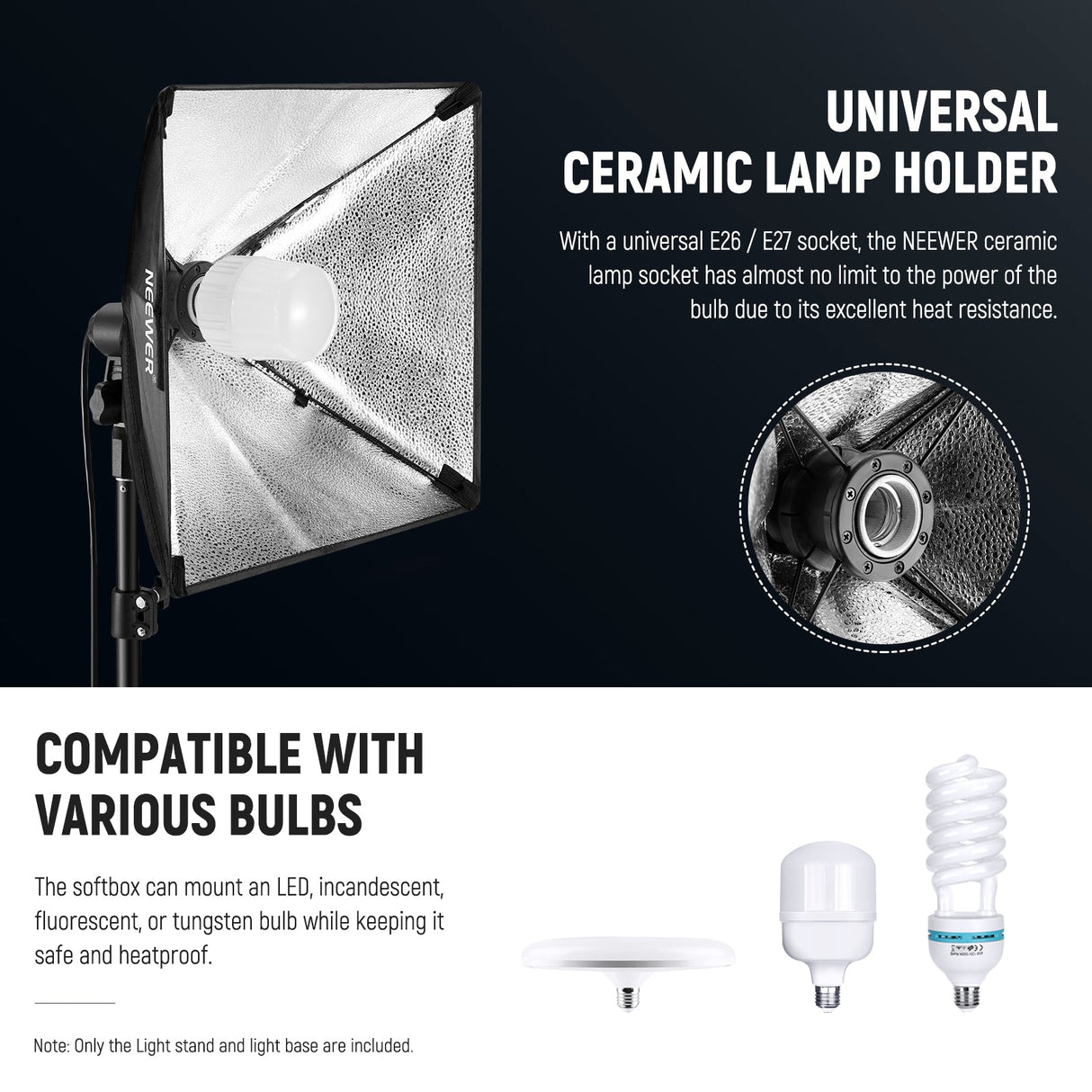 NEEWER SF40 16x16in/40x40cm Softbox Lighting Kit