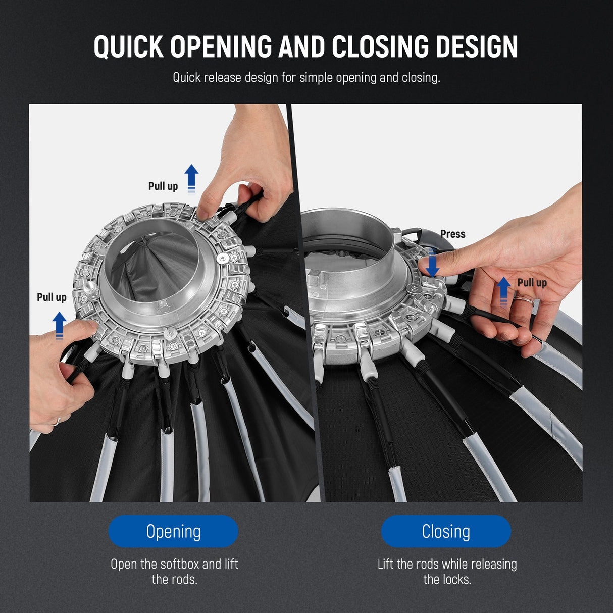 NEEWER NS55P/NS90P Parabolic Softbox