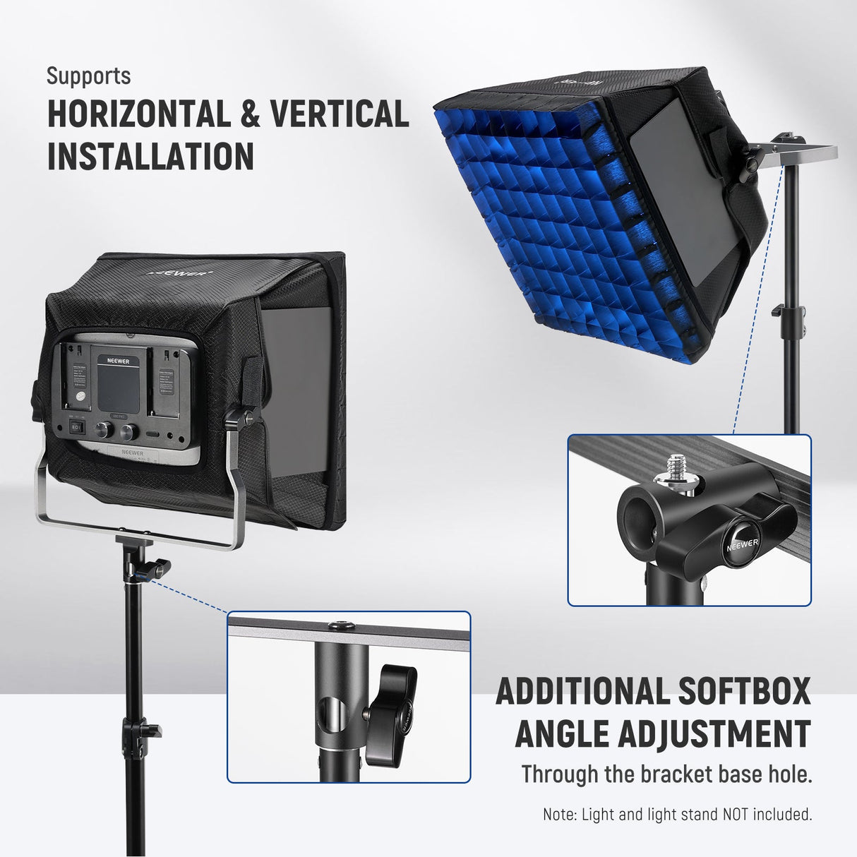 NEEWER NS4S Upgraded Softbox Diffuser for NL660 RGB660 PRO