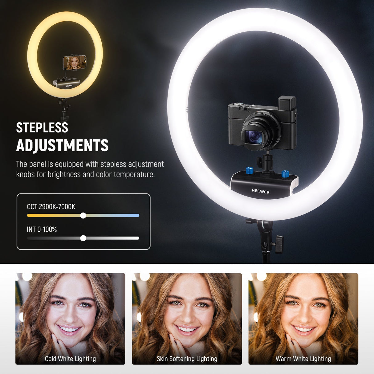 NEEWER RP18B Pro Ring Light Kit