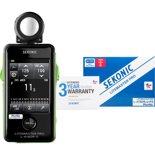 Sekonic LiteMaster Pro L-478DR-U-PX Light Meter for Phottix Strato II System
