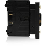 Core SWX Short Form Factor Hotswap Shark-Fin Mount Battery Mount (Gold Mount, 2 x D-Taps)