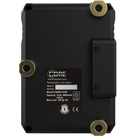 Core SWX NANO Micro 147Wh 4-Battery Kit with Quad Travel Charger (Gold Mount)