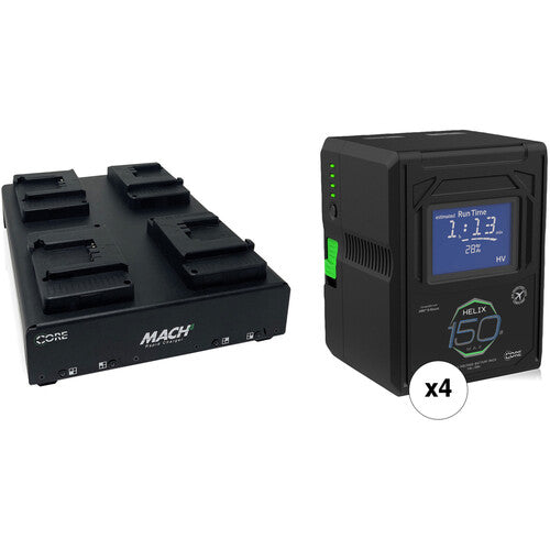 Core SWX Helix Max 147Wh 4-Battery Kit with 4-Position Charger (B-Mount)