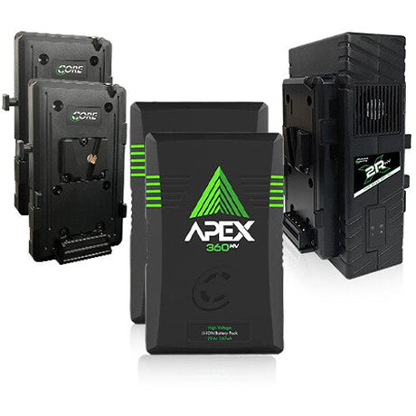 Core SWX APEX High-Voltage 2-Battery V-Mount Starter Kit with Dual Charger & Direct-Connect Plates