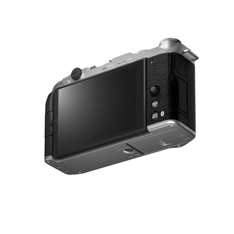 Fujifilm X-M5 Silver body - rear underside angle