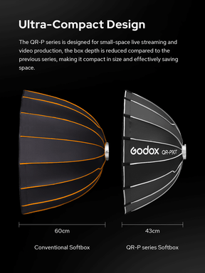 Godox QR-P60T 23.6" quick release parabolic softbox with Bowens mount