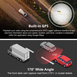 Rexing M1 Pro 2K Dual Mirror Dash Cam 1440p (Front) + 1080p (Rear)