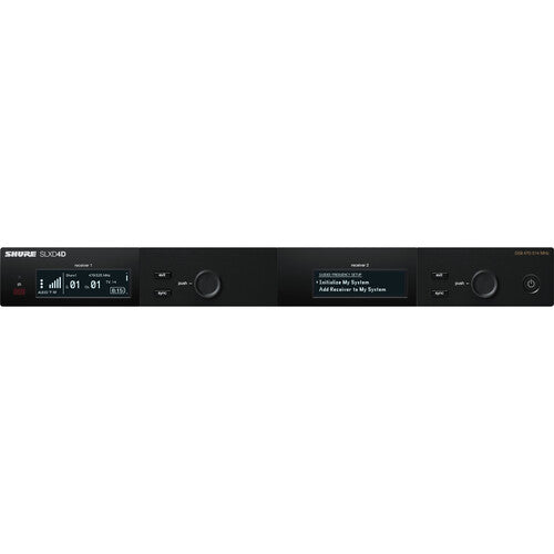 Shure SLXD24D/N8C Dual-Channel Digital Wireless Handheld Microphone System with Nexadyne 8/C Cardioid Capsules (J52: 558 to 602 + 614 to 616 MHz)