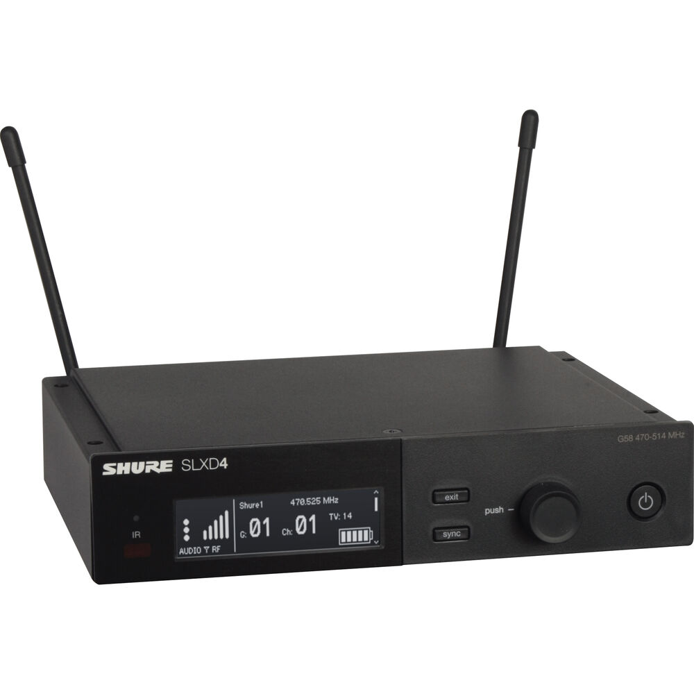 Shure SLXD24/N8S Digital Wireless Handheld Microphone System with Nexadyne 8/S Supercardioid Capsule (H55: 514 to 558 MHz)