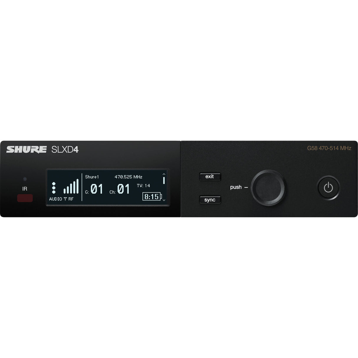 Shure SLXD24/N8S Digital Wireless Handheld Microphone System with Nexadyne 8/S Supercardioid Capsule (H55: 514 to 558 MHz)