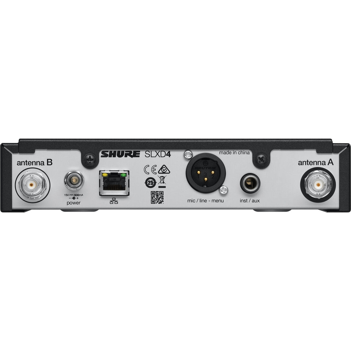Shure SLXD24/N8S Digital Wireless Handheld Microphone System with Nexadyne 8/S Supercardioid Capsule (J52: 558 to 602 + 614 to 616 MHz)