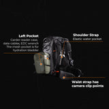 PGYTECH OnePro Flex Backpack 50L(Space Black) + Camera Insert L