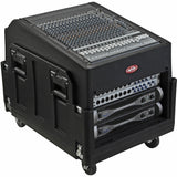 SKB Mighty Gig Rig Rolling Rack System, 14U Top and 6U Bottom