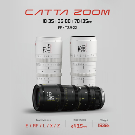 Catta Zoom T2.9-22   18-35|35-80|70-135MM