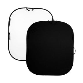 ProMaster Solid Pop-Up Background 6'x7' - Black / White 2 - sided  - Image 1
