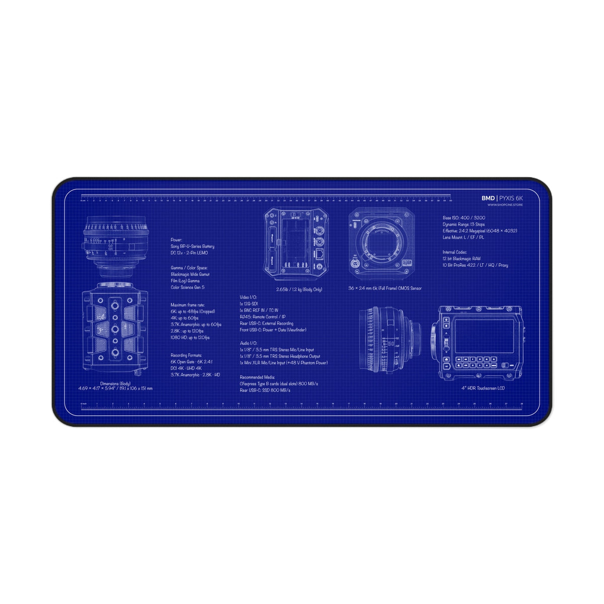 BMD PYXIS 6K | Blueprint Camera Mat