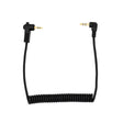 ProMaster Audio Cable 2.5mm TRS male right angle - 3.5mm TRS male right angle - coiled - Image 1
