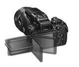 Nikon COOLPIX P1100 with vari-angle LCD screen rotated out