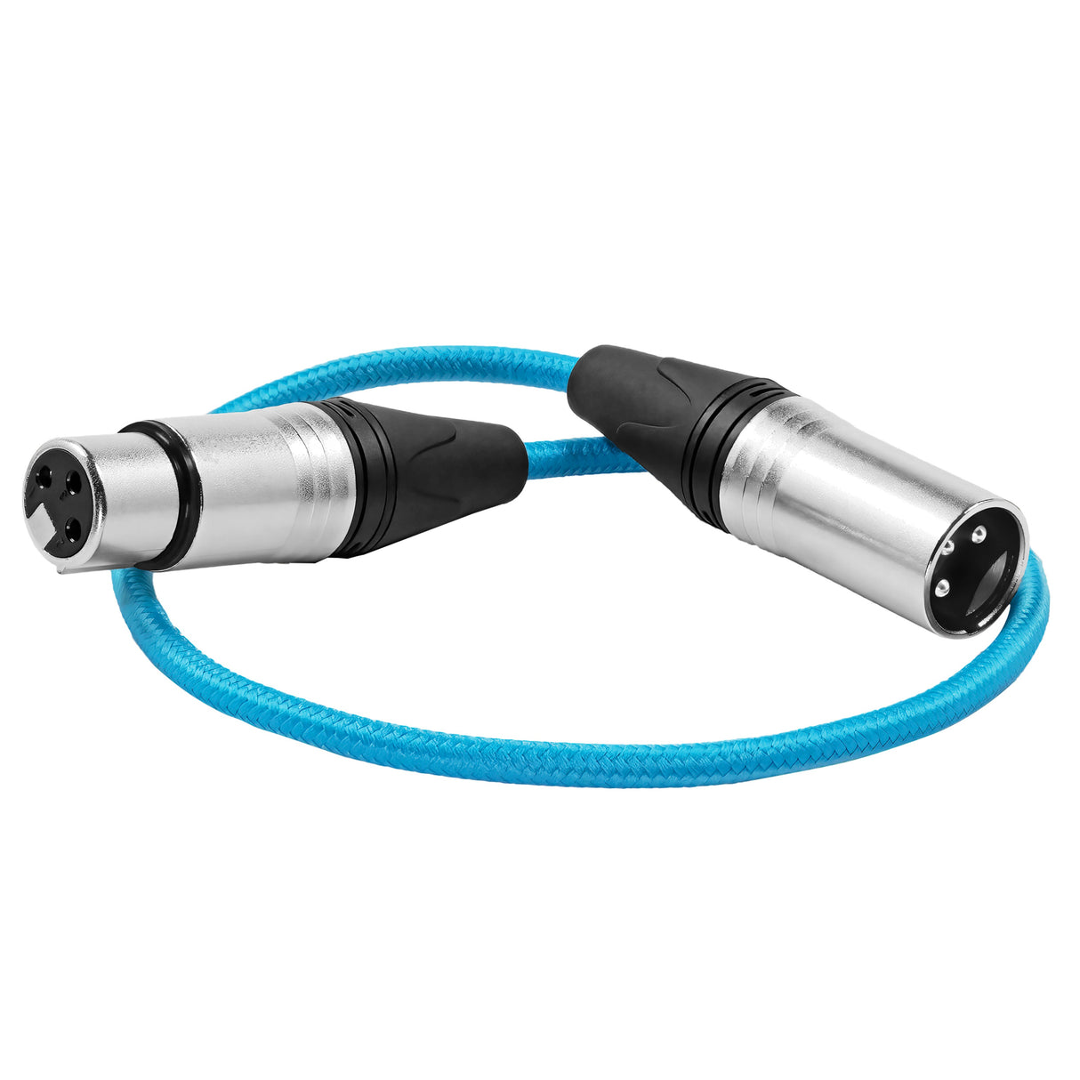 18" Male XLR to Female XLR Audio Cable for On-Camera Mics