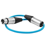 18" Male XLR to Female XLR Audio Cable for On-Camera Mics