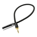 14” Mini XLR to Gold 3.5mm Stereo Plug for Line Level Devices
