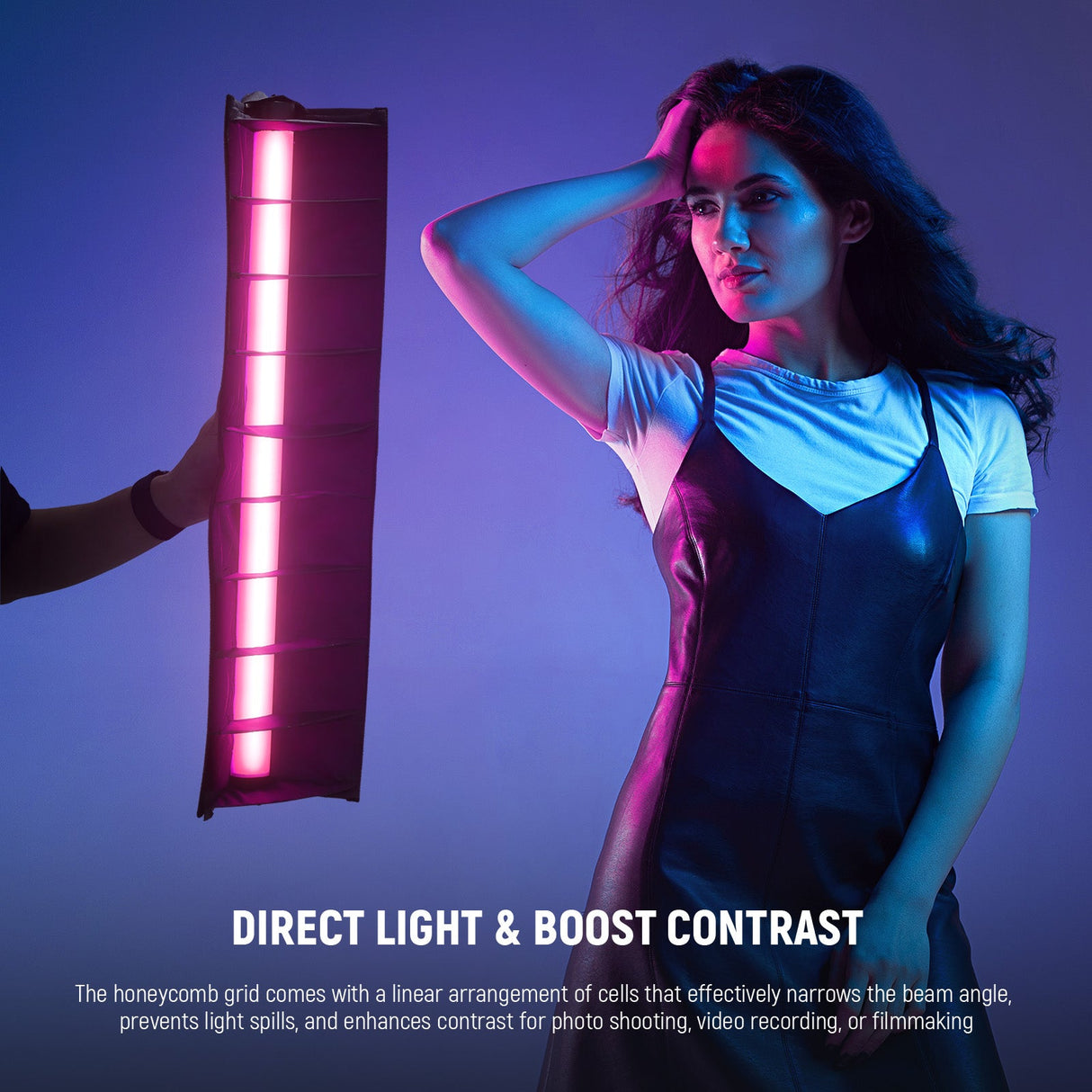 NEEWER Tube Light Grid Softbox Diffuser for TL60