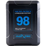 Indipro 2x Micro-Series 98Wh Gold Mount Li-Ion Batteries and Dual Gold-Mount Battery Charger Kit