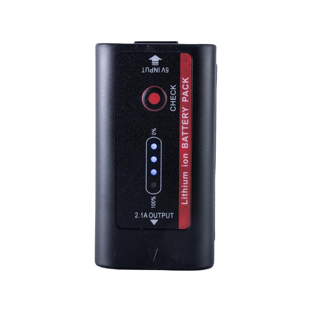 2x NP-F980 6600mAh Li-Ion Batteries & Single Charger & Cables Kit