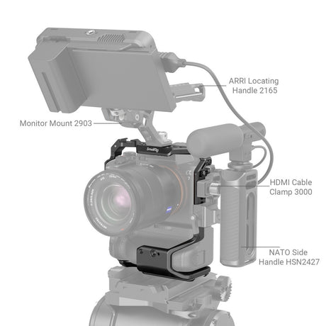 SmallRig Cage for Sony Alpha 7R V / Alpha 7 IV / Alpha 7S III / Alpha 7R IV / Alpha 1 with VG-C4EM Battery Grip 3594