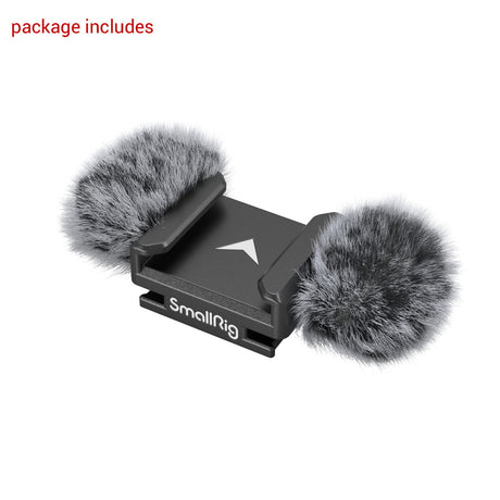 SmallRig Furry Windscreen with Cold Shoe Adapter for Nikon Z 30/ZR 3859