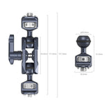 SmallRig Magic Arm Support with Dual Ball Heads (Compatible with 1/4"-20 and 3/8"-16 ARRI Threaded and Locating Holes) 3874