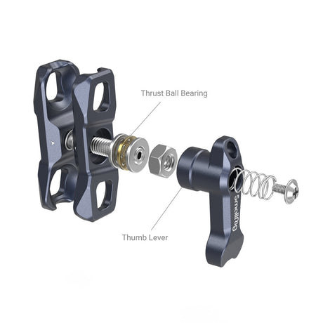 SmallRig Magic Arm Support with Dual Ball Heads (Compatible with 1/4"-20 and 3/8"-16 ARRI Threaded and Locating Holes) 3874