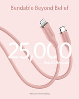 Anker 641 USB-C to Lightning Cable (Flow, 3 ft Silicone)