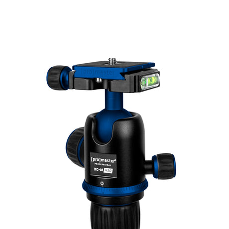 ProMaster XC-M 525K Professional Tripod Kit with Head - Blue     - Image 5