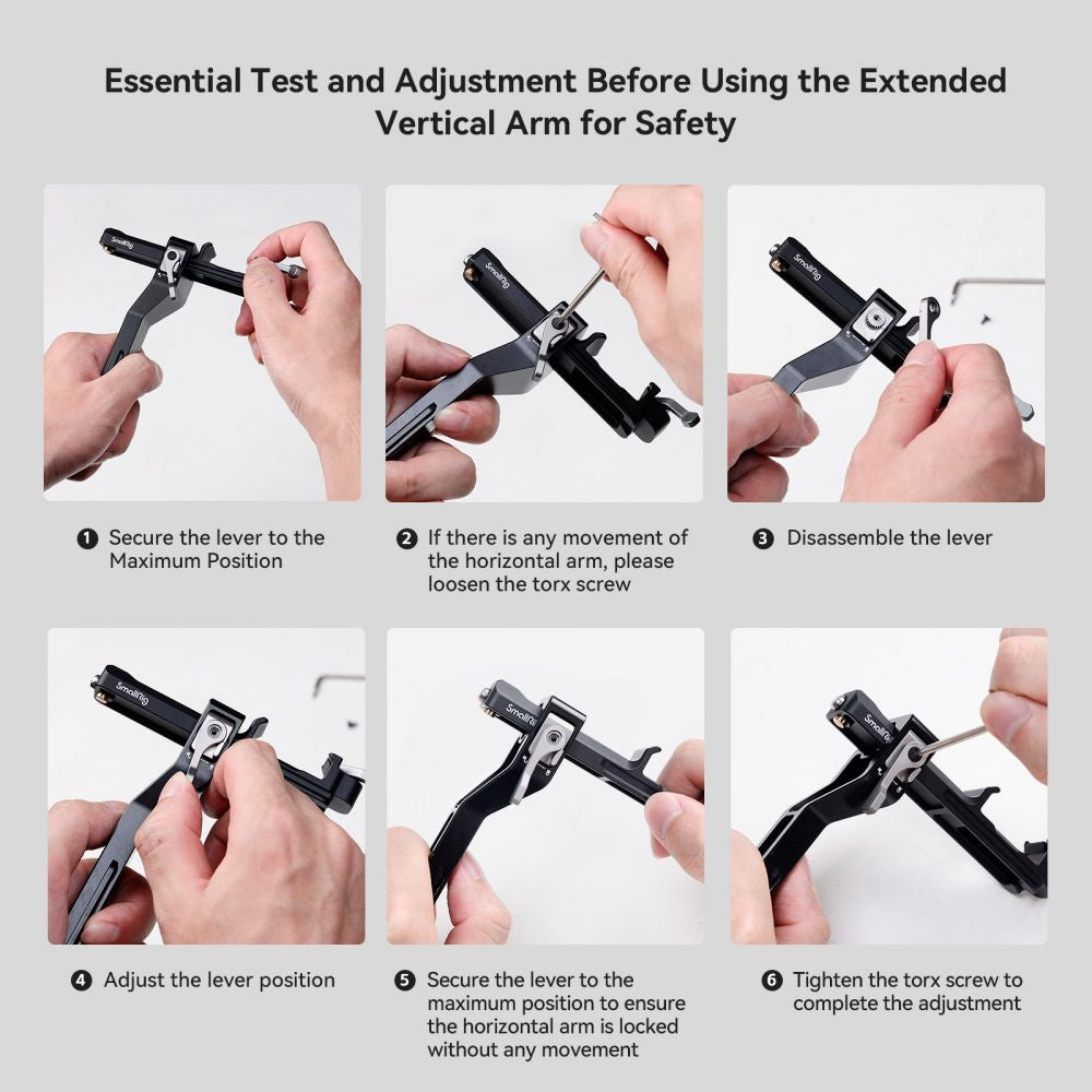 SmallRig Extended Vertical Arm for DJI RS 3 Mini
