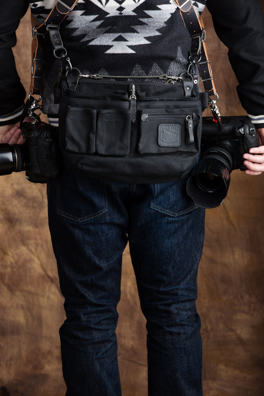 Leather Explorer Lens Quiver | Leather Messenger Bag