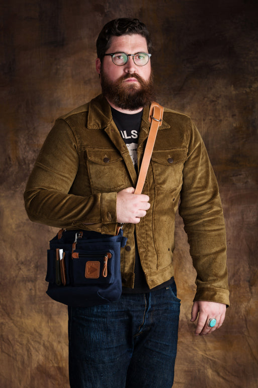 Leather Explorer Lens Quiver | Leather Messenger Bag