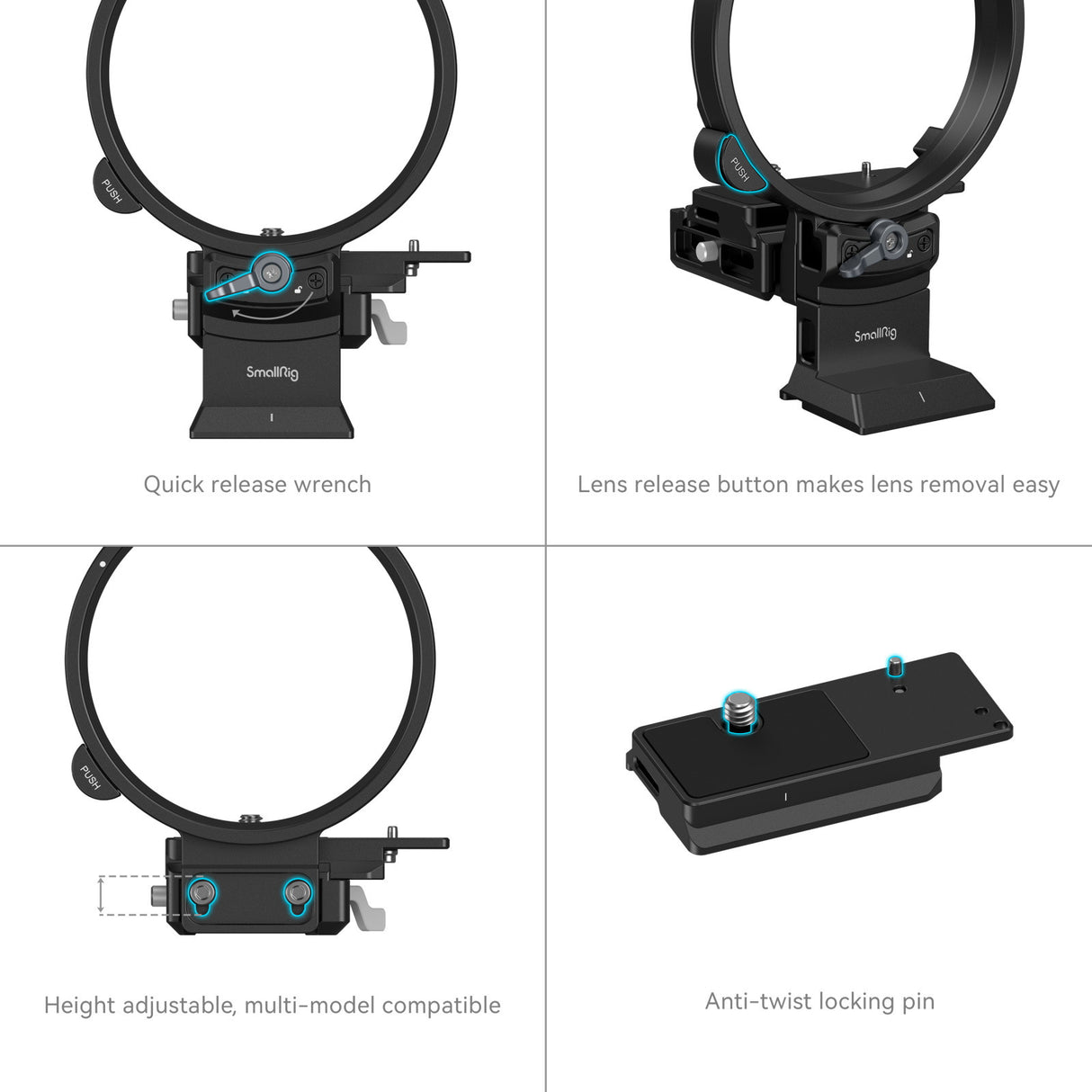 SmallRig Rotatable Horizontal-to-Vertical Mount Plate Kit for FUJIFILM GFX Series 4305