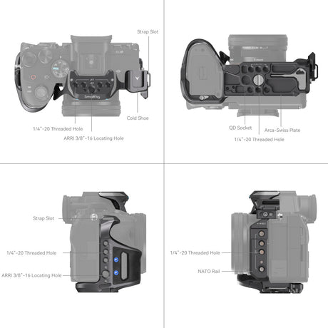 SmallRig "Rhinoceros" Cage Kit for Sony Alpha 7R V & Alpha 7 IV & Alpha 7S III