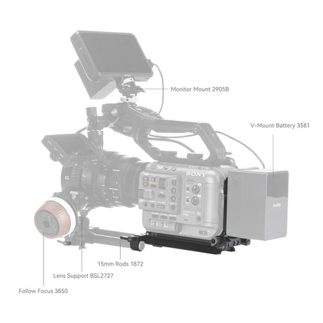 SmallRig V-Mount Battery Mount Plate Kit for Cinema Cameras 4323