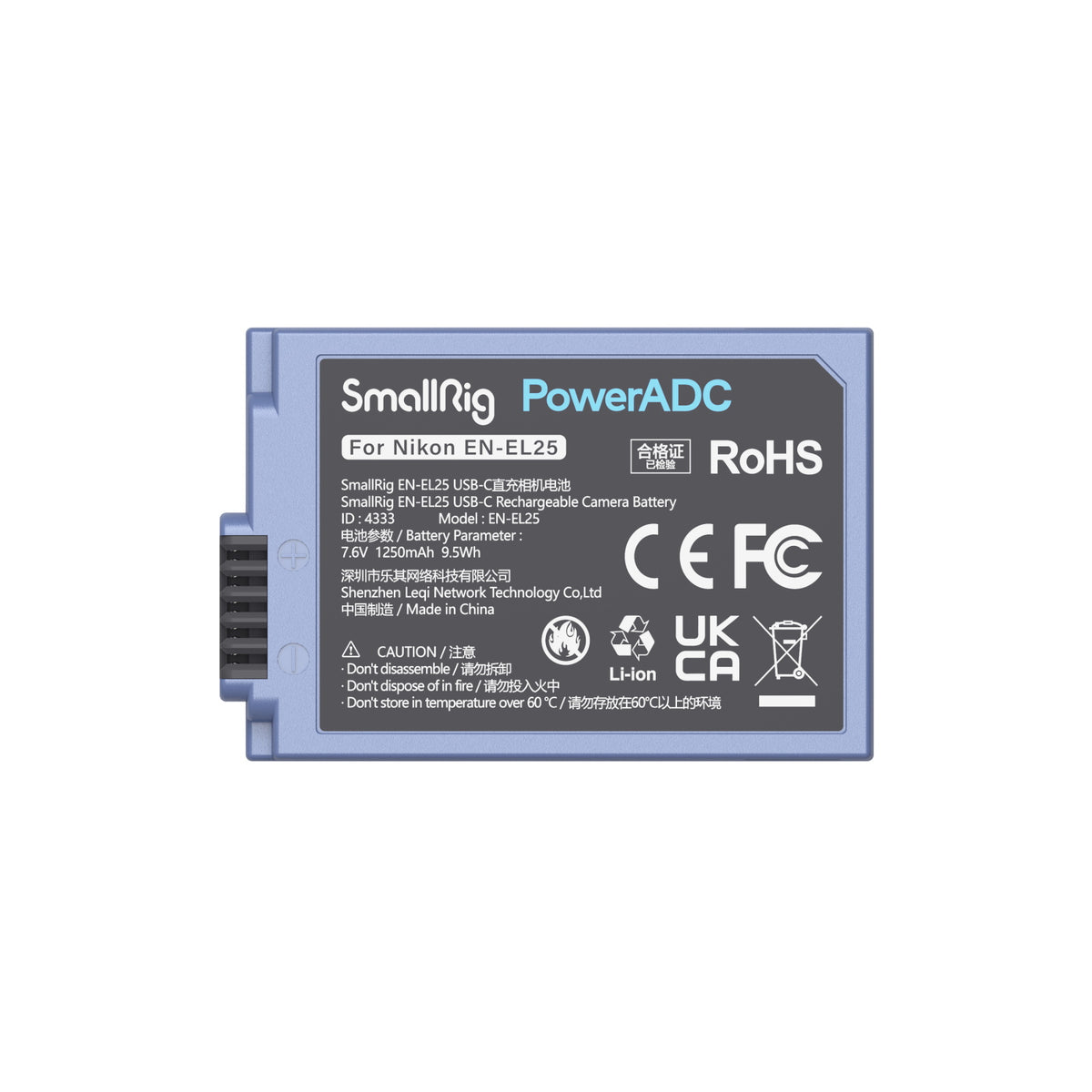 SmallRig EN-EL25 USB-C Rechargeable Camera Battery