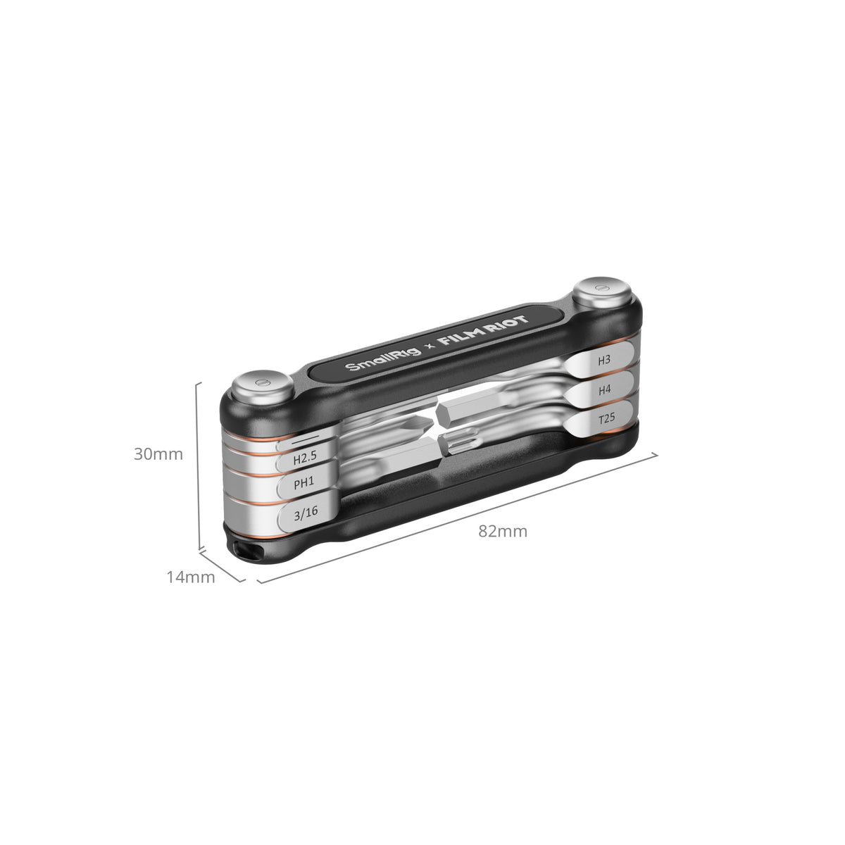 SmallRig x FILM RIOT 7-in-1 Folding Wrench Set with Multiple Angle Positioning (Black) 4374